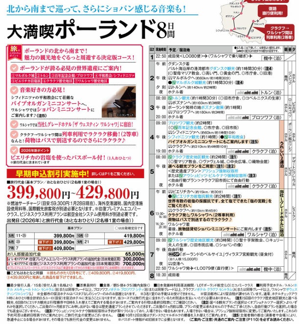 旅物語　大満喫ポーランド8日間