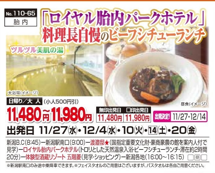 トップトラベル新潟 デッキィたびねっと 新潟発着の旅なら デッキィたびねっと におまかせ