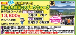 ゴールデンツアー＜三条始発・長岡始発＞蔵まち須坂でスイーツウォーク 日帰り