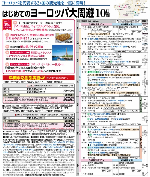 旅物語　はじめてのヨーロッパ大周遊10日間